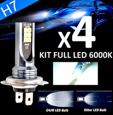 KIT X4 LAMPADINE H7 LED 110W