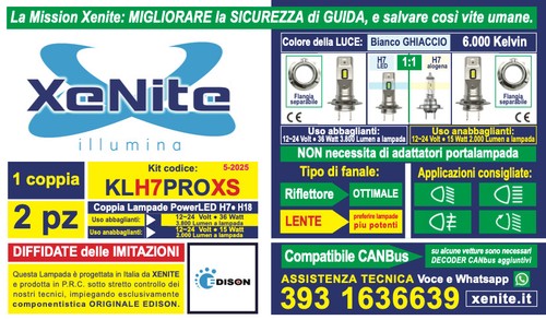 Set lampadine auto led - auto, h7