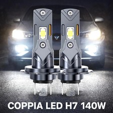 COPPIA LAMPADINE H7 LED 140W